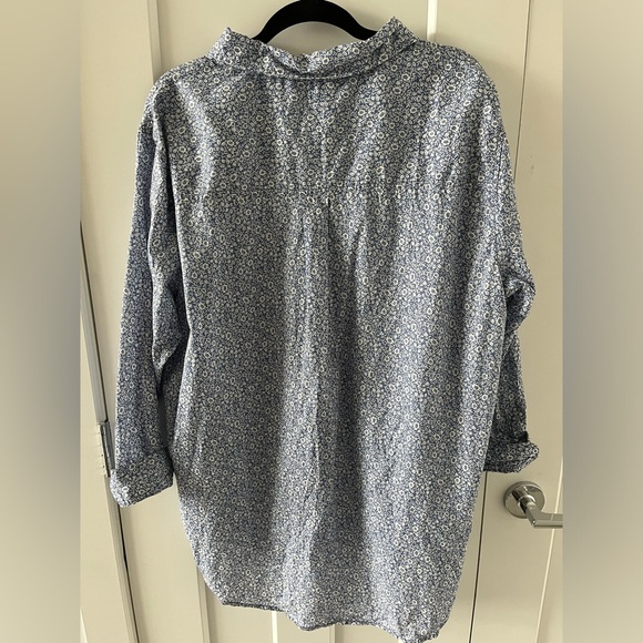NWOT American Eagle Oversized Long-Sleeve Button-Up Shirt - Picture 4 of 4